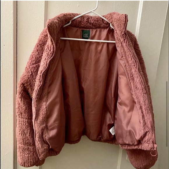 wild fable Pink Fuzzy Teddy Jacket - Picture 2 of 6